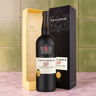 Taylor's Tawny Port 20 Years – Luxe Port in Geschenkdoos met Rijke en Verfijnde Smaak - Wijnbox.nl